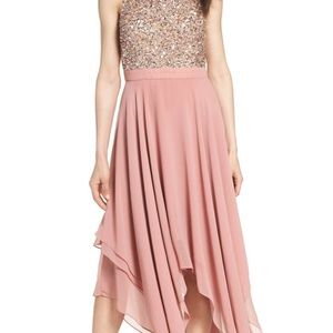 Aidan Mattox Beaded Draper Dress NWT size 4